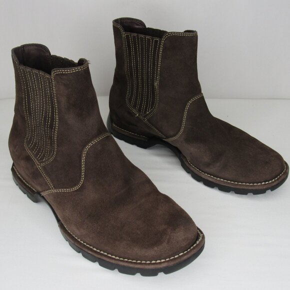 Cole Haan Brown Suede Leather Water Proof Bootie Women's 7 - Picture 5 of 9